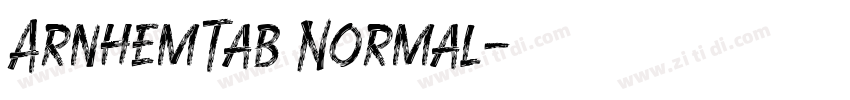 ArnhemTab Normal字体转换
